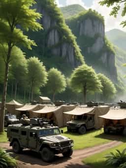 Conquering a fantasy world with the US Army. novel cover