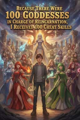 Because There Were 100 Goddesses in Charge of Reincarnation, I Received 100 Cheat Skills novel cover