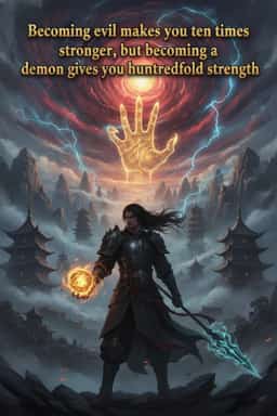 Becoming evil makes you ten times stronger, but becoming a demon gives you hundredfold strength novel cover