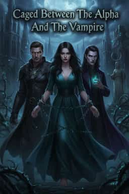 Caged Between The Alpha And The Vampire novel cover