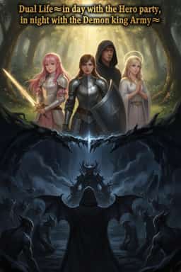 Dual Life~in day with the Hero party, in night with the Demon king Army~ novel cover