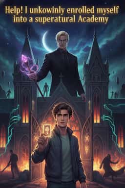 Help! I unknowingly enrolled myself into a supernatural Academy novel cover
