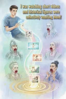 I was watching short videos and historical figures were collectively vomiting blood! novel cover