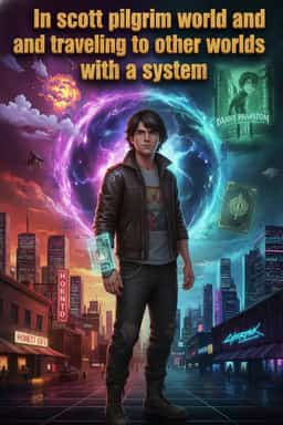 In scott pilgrim world and traveling to other worlds with a system novel cover
