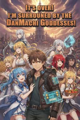 It's over! I'm surrounded by the DanMachi Goddesses! novel cover