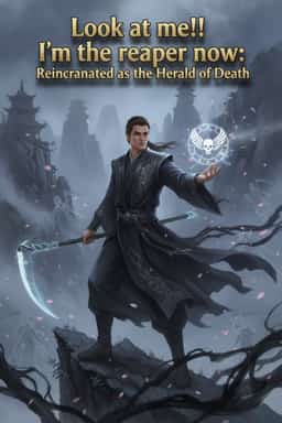 Look at me!! I'm the reaper now: Reincarnated as the Herald of Death novel cover