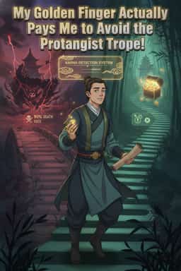 My Golden Finger Actually Pays Me to Avoid the Protagonist Trope! novel cover