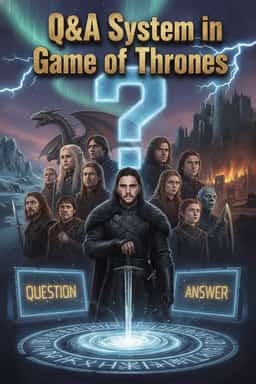 Q&A System in Game of Thrones novel cover