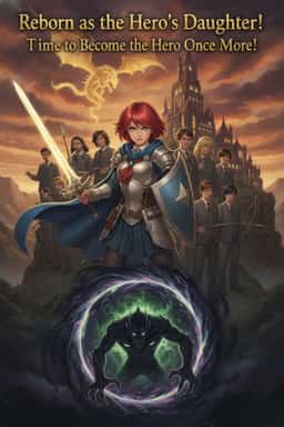Reborn as the Hero’s Daughter! Time to Become the Hero Once More! novel cover
