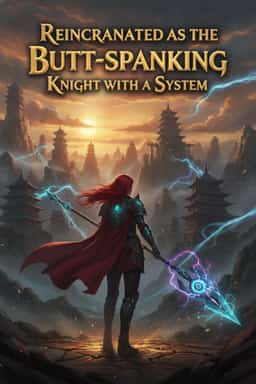 Reincarnated as the butt-spanking Knight with a System novel cover
