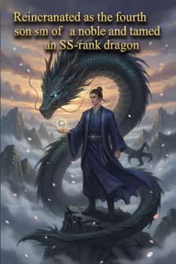 Reincarnated as the fourth son of a noble and tamed an SS-rank dragon novel cover