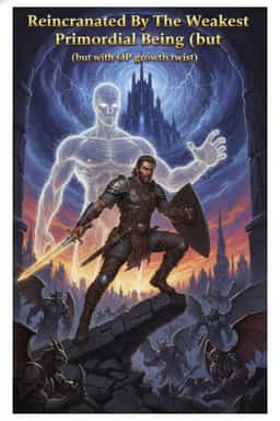 Reincarnated By The Weakest Primordial Being(but with OP growth twist) novel cover