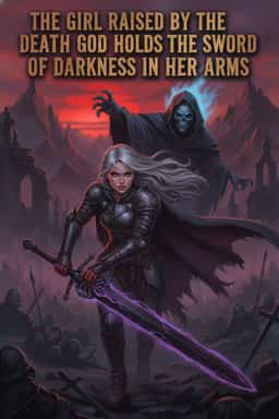 The Girl Raised by the Death God Holds the Sword of Darkness in Her Arms novel cover