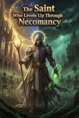 The Saint Who Levels Up Through Necromancy novel cover