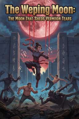 The Weeping Moon: The Moon That Sheds Vermilion Tears novel cover