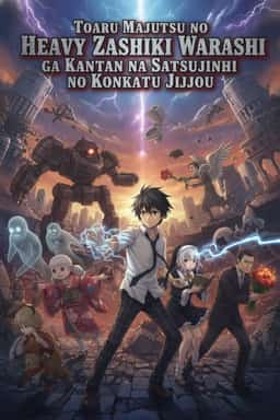 Toaru Majutsu no Heavy Zashiki Warashi ga Kantan na Satsujinhi no Konkatsu Jijou novel cover
