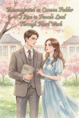 Transmigrated as Cannon Fodder — I Rise to Female Lead Through Hard Work novel cover