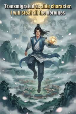 Transmigrated as side character, I will steal all the heroines novel cover