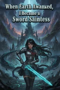 When Earth Awakened, I Became a Sword Saintess novel cover